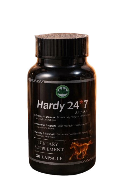 Hardy 24*7 Ayurvedic Male Vitality & Stamina Capsules | Energy, Testosterone Support & Performance Booster (30 Capsules)
